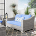 Conway Outdoor Patio Wicker Rattan Loveseat - view 9