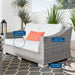 Conway Outdoor Patio Wicker Rattan Loveseat - view 28