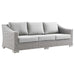 Conway Outdoor Patio Wicker Rattan Sofa - alternate angle view