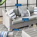 Conway Outdoor Patio Wicker Rattan Sofa - in lifestyle setting
