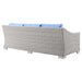 Conway Outdoor Patio Wicker Rattan Sofa - view 14