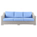 Conway Outdoor Patio Wicker Rattan Sofa - view 15