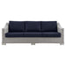 Conway Outdoor Patio Wicker Rattan Sofa - view 23