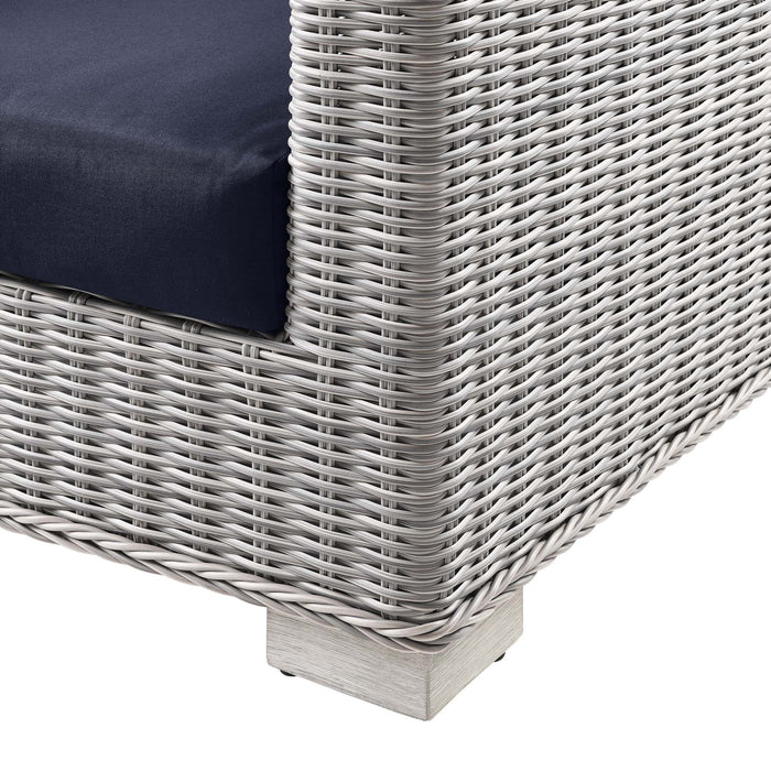 Conway Outdoor Patio Wicker Rattan Sofa - view 24