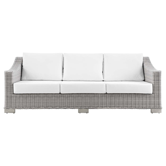 Conway Outdoor Patio Wicker Rattan Sofa - view 31