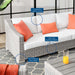 Conway Outdoor Patio Wicker Rattan Sofa - view 28