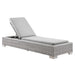 Conway Outdoor Patio Wicker Rattan Chaise Lounge - alternate angle view