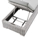 Conway Outdoor Patio Wicker Rattan Chaise Lounge - view 7