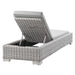 Conway Outdoor Patio Wicker Rattan Chaise Lounge - view 8