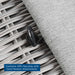 Conway Outdoor Patio Wicker Rattan Chaise Lounge - detail close-up