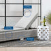 Conway Outdoor Patio Wicker Rattan Chaise Lounge - in lifestyle setting