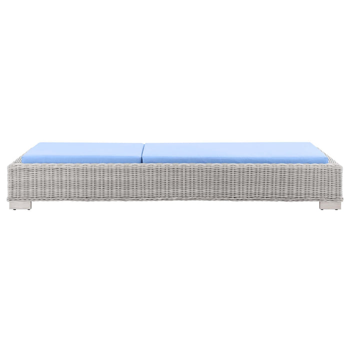 Conway Outdoor Patio Wicker Rattan Chaise Lounge - view 32