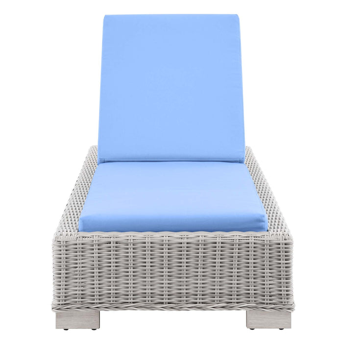 Conway Outdoor Patio Wicker Rattan Chaise Lounge - view 35