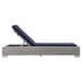 Conway Outdoor Patio Wicker Rattan Chaise Lounge - view 14