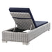 Conway Outdoor Patio Wicker Rattan Chaise Lounge - view 16