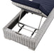Conway Outdoor Patio Wicker Rattan Chaise Lounge - view 17