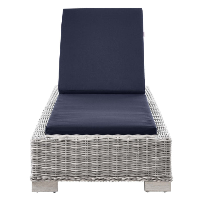 Conway Outdoor Patio Wicker Rattan Chaise Lounge - view 18