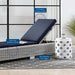 Conway Outdoor Patio Wicker Rattan Chaise Lounge - view 13
