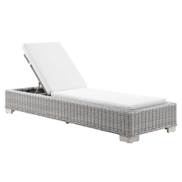 Conway Outdoor Patio Wicker Rattan Chaise Lounge - view 20