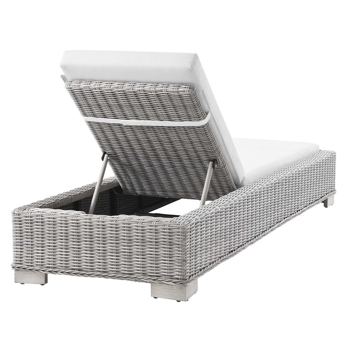 Conway Outdoor Patio Wicker Rattan Chaise Lounge - view 25