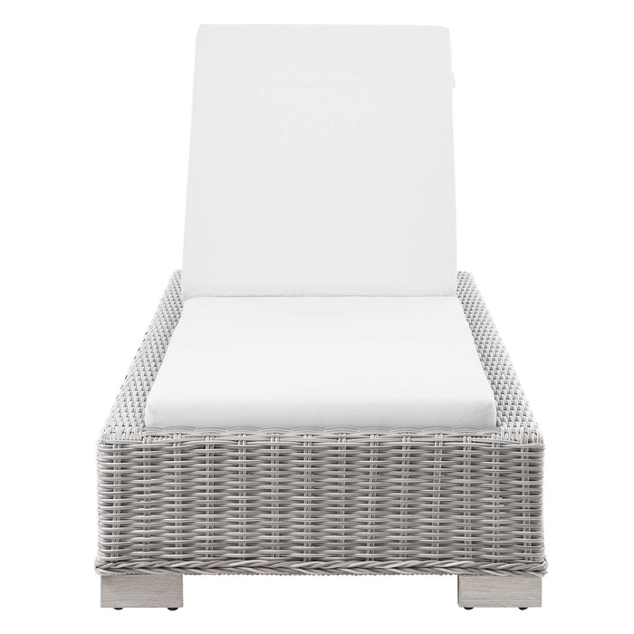 Conway Outdoor Patio Wicker Rattan Chaise Lounge - view 27