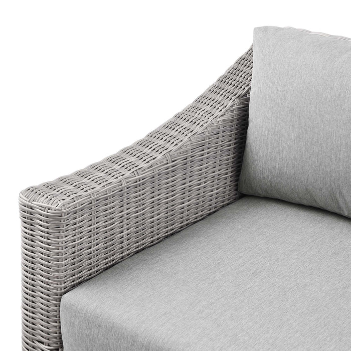 Conway Outdoor Patio Wicker Rattan Left-Arm Chair - view 8
