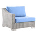 Conway Outdoor Patio Wicker Rattan Left-Arm Chair - view 10