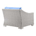 Conway Outdoor Patio Wicker Rattan Left-Arm Chair - view 14