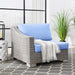 Conway Outdoor Patio Wicker Rattan Left-Arm Chair - view 9