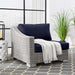 Conway Outdoor Patio Wicker Rattan Left-Arm Chair - view 17