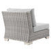 Conway Outdoor Patio Wicker Rattan Armless Chair - view 6