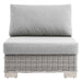 Conway Outdoor Patio Wicker Rattan Armless Chair - view 7