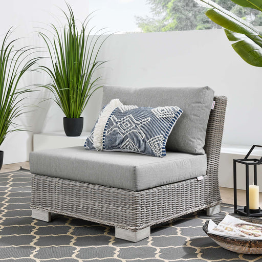 Conway Outdoor Patio Wicker Rattan Armless Chair - Modway \outdoor\sofas & sectionals