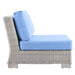 Conway Outdoor Patio Wicker Rattan Armless Chair - view 12