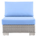 Conway Outdoor Patio Wicker Rattan Armless Chair - view 14