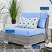 Conway Outdoor Patio Wicker Rattan Armless Chair - view 10