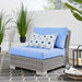 Conway Outdoor Patio Wicker Rattan Armless Chair - view 8