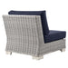 Conway Outdoor Patio Wicker Rattan Armless Chair - view 20