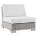 Conway Outdoor Patio Wicker Rattan Armless Chair - view 23