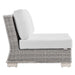 Conway Outdoor Patio Wicker Rattan Armless Chair - view 26