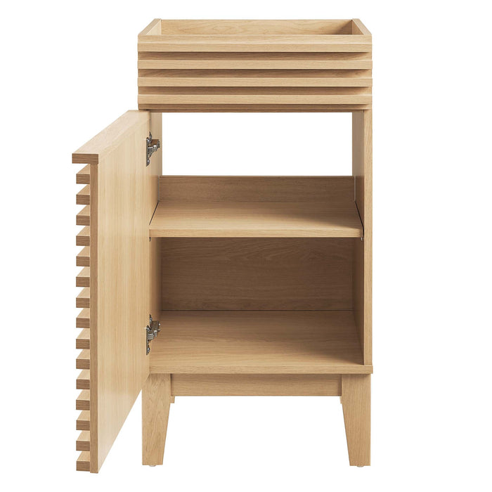 Modway Render 18" and 24" Bathroom Cabinets Basin Not Included Storage Shelf - View 70