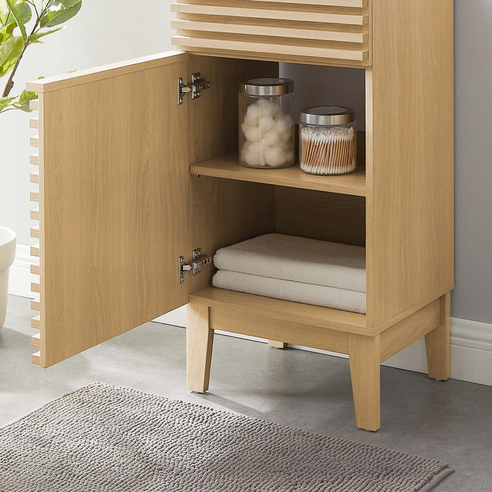 Modway Render 18" and 24" Bathroom Cabinets Basin Not Included Storage Shelf - View 66