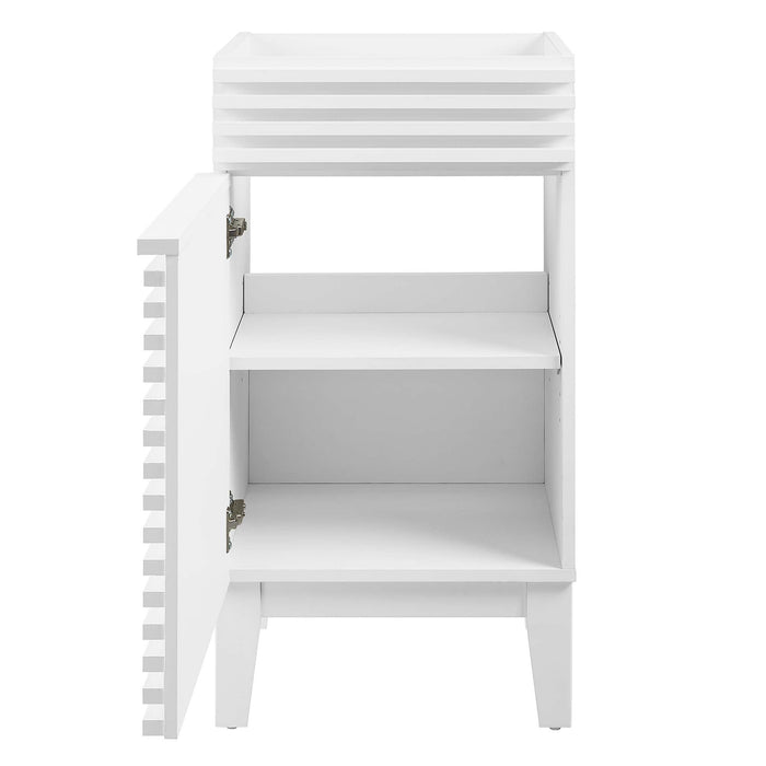 Modway Render 18" and 24" Bathroom Cabinets Basin Not Included Storage Shelf - View 84