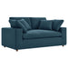 Commix Down Filled Overstuffed Loveseat - alternate angle view