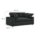 Commix Down Filled Overstuffed Loveseat - view 12