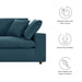 Commix Down Filled Overstuffed Sofa - detail close-up