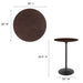 Modway Lippa Round Wood Bar Table Living Room Furniture - View 21
