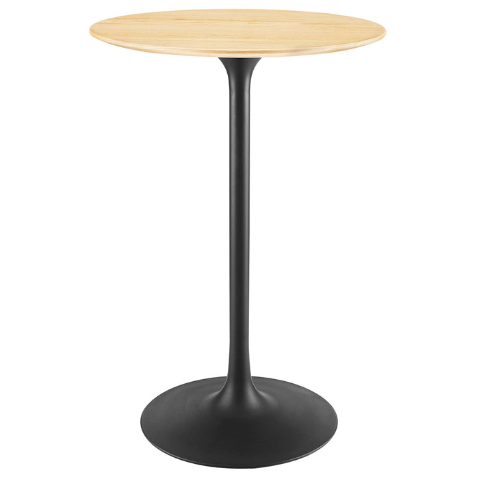 Modway Lippa Round Wood Bar Table Living Room Furniture - View 58