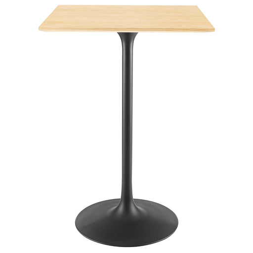 Modway Lippa Square Wood Bar Table Living Room Furniture - View 39