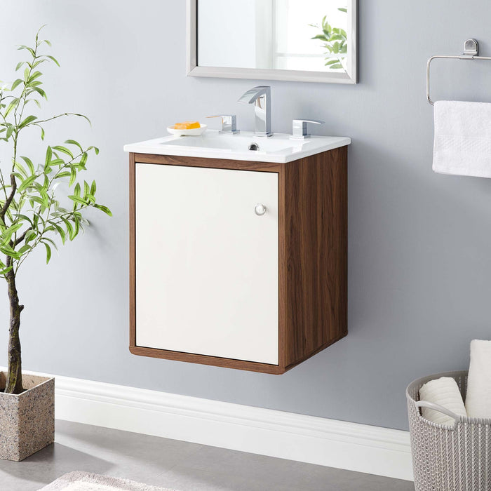Transmit Wall-Mount Bathroom Vanity Basin Included